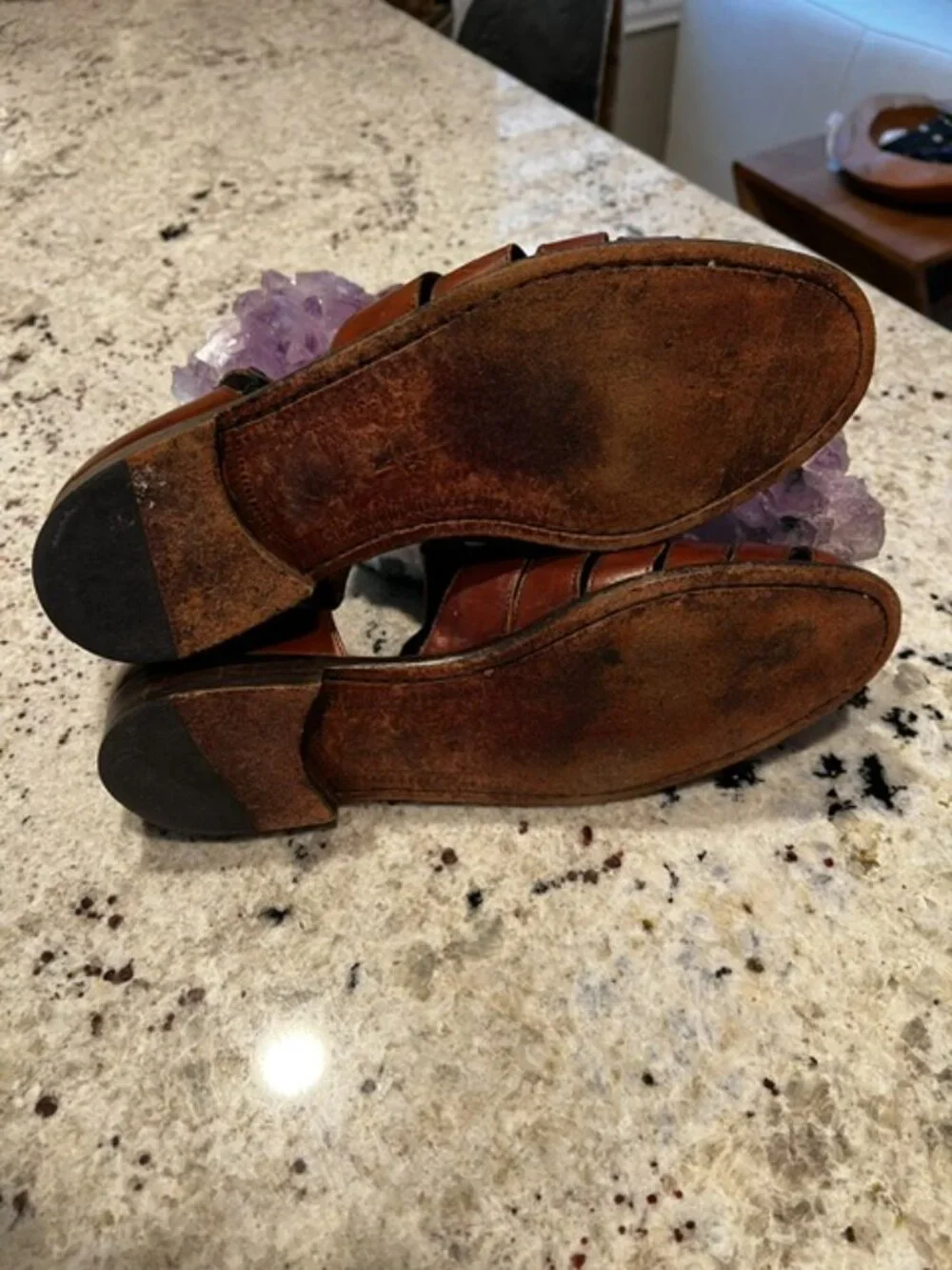 Men's Cole Haan Bragano Woven Leather Sandal Shoes 9.5M